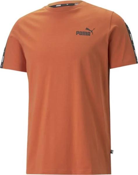 Puma Ess+ Tape Short Sleeve T-Shirt Orange XL Man