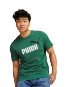 Puma Essentials+ 2 Colour Logo Tee. Mens. Vine L