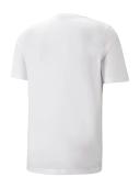 Puma Essentials+ 2 Col Logo Short Sleeve T-Shirt White Black Orange - L