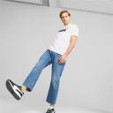 Puma Essentials+ 2 Col Logo Short Sleeve T-Shirt White Black Orange - L