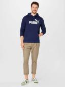 Puma Essentials Big Logo Hoodie Navy Blue White - XS