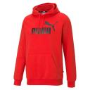 Puma Essentials Big Logo Hoodie Red Black - XXL