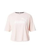 Puma Essentials Cropped Logo Tee Lotus, M / Pink