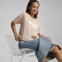 Puma Essentials Cropped Logo Tee Lotus, M / Pink