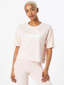 Puma Essentials Cropped Logo Tee Lotus, M / Pink