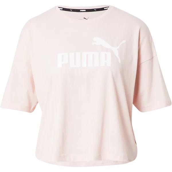 Puma Essentials Cropped Logo Tee Lotus, M / Pink