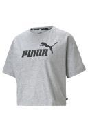 Puma Essentials Logo Cropped Women's Tee Grey
