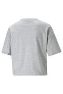 Puma Essentials Logo Cropped Women's Tee Grey