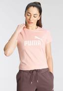 Puma Essentials Logo T-Shirt Beige L Woman