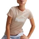 Puma Essentials Logo T-Shirt Beige L Woman