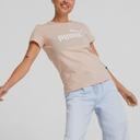 Puma Essentials Logo T-Shirt Beige L Woman