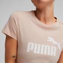 Puma Essentials Logo T-Shirt Beige L Woman