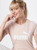 Puma Essentials Logo T-Shirt Beige L Woman