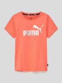 Puma Essentials Logo Tee in Pink S