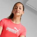 Puma Essentials Logo Tee in Pink XL