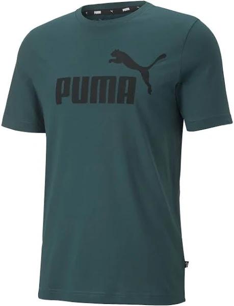 Puma Essentials Logo Tee. Mens. Varsity Green S