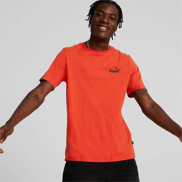 Puma Essentials Tape Tee in Red L