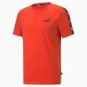 Puma Essentials Tape Tee in Red XXXL