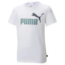 Puma Essentials+ Two-Tone Logo Kids T-Shirt Peacoat 7-8 Years