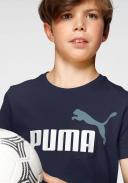 Puma Essentials+ Two-Tone Logo Kids T-Shirt Peacoat 7-8 Years