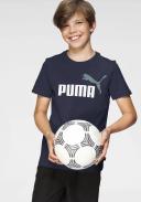 Puma Essentials+ Two-Tone Logo Kids T-Shirt Peacoat 7-8 Years