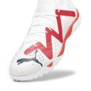 Puma Future Match TT Turf Soccer Cleat White/Black/Fire Orchid - Size 12.5