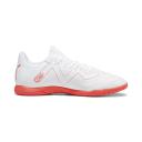 Puma Future Play It Men's Soccer Cleats Shoes, White/Fire Orchid, 8.5