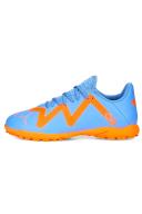 Puma Future Play Astro Turf Kids Football Trainers Blue/Orange UK 5.5