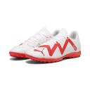 Puma Future Play TT Men's Soccer Cleats Shoes, White/Fire Orchid, 9.5