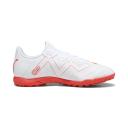 Puma Future Play TT Men's Soccer Cleats Shoes, White/Fire Orchid, 9.5