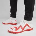 Puma Future Play TT Men's Soccer Cleats Shoes, White/Fire Orchid, 9.5