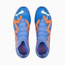 Puma Future Pro FG/AG Soccer Cleats Shoes, Blue Glimmer/White/Ultra Orange, 12.5