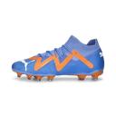Puma Future Pro FG/AG Soccer Cleats Shoes, Blue Glimmer/White/Ultra Orange, 12.5