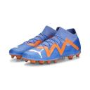 Puma Future Pro FG/AG Soccer Cleats Shoes, Blue Glimmer/White/Ultra Orange, 12.5