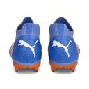 Puma Future Pro FG/AG Soccer Cleats Shoes, Blue Glimmer/White/Ultra Orange, 12
