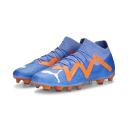 Puma Future Pro FG/AG Soccer Cleats Shoes, Blue Glimmer/White/Ultra Orange, 12