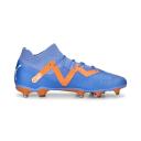 Puma Future Pro FG/AG Soccer Cleats Shoes, Blue Glimmer/White/Ultra Orange, 12