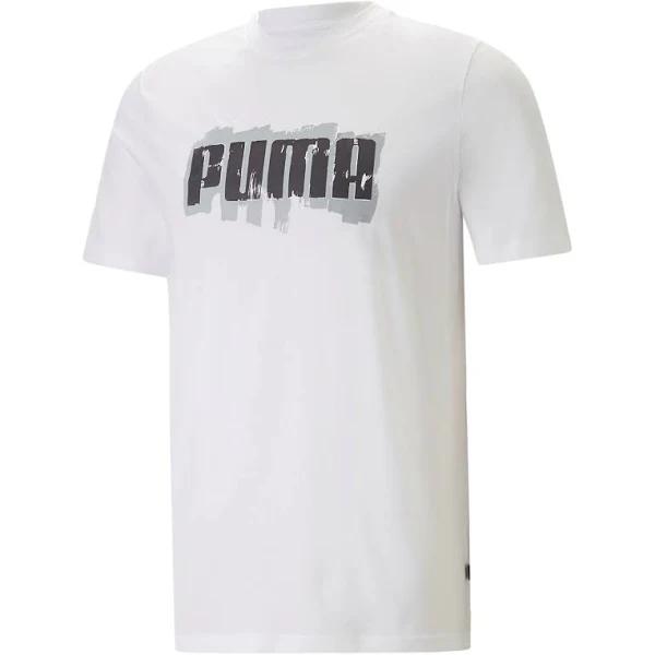 Puma Graphics Puma Wording Tee - White