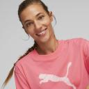 Puma Her Tee Pink, Womens Short-Sleeved T-Shirt, Size L - Color Loveable