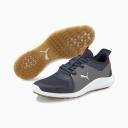 Puma Ignite Fasten8 Golf Shoes - Navy/Silver/Quiet Shade