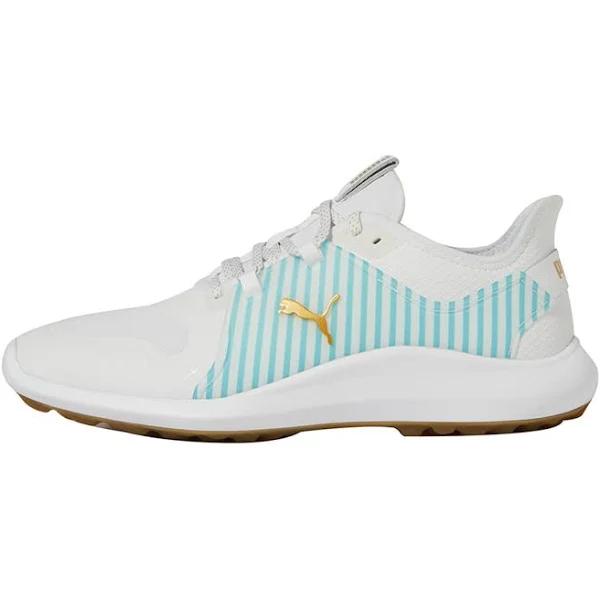 Puma Ignite Fasten8 Seersucker Golf White Mens Shoes - Size UK 8
