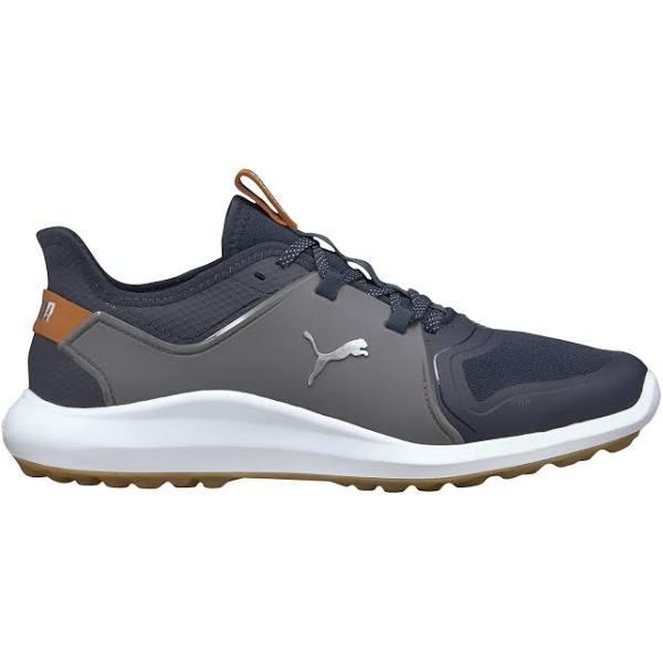 Puma Ignite Fasten8 Spikeless Golf Shoes - Navy Blazer/Silver/Quiet Shade - Size: 11 M