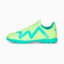 Puma Junior Future Play TT Turf Soccer Shoes, Yellow/Black / 3