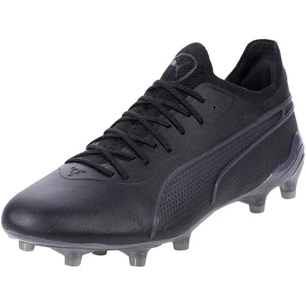 Puma King Ultimate FG/AG Firm Ground Soccer Cleat Black/Asphalt - Size 5