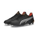 Puma King Ultimate FG/AG Firm Ground Soccer Cleat Black/Silver/Orange - Size 12.5