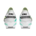 Puma King Ultimate FG/AG Firm Ground Soccer Cleats, White/Black / 7.5