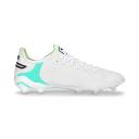 Puma King Ultimate FG/AG Firm Ground Soccer Cleats, White/Black / 8