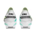 Puma King Ultimate FG/AG Firm Ground Soccer Cleats, White/Black / 8