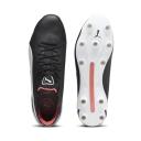 Puma King Ultimate FG Soccer Cleats, Men's, M11/W12.5, Black/White