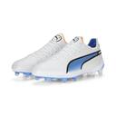 Puma King Ultimate FG Soccer Cleats - White & Blue - 1 Each